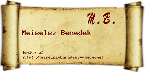 Meiselsz Benedek névjegykártya